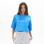 BLUE HUNTER-Γυναικεία cropped φούτερ μπλούζα BLUE HUNTER 24112080210 W HOODIE POWER μπλε