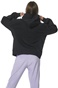 BODY ACTION-Γυναικεία fleece ζακέτα BODY ACTION 071321-01 μαύρη