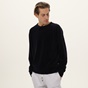 DIRTY LAUNDRY-Ανδρική μπλούζα DIRTY LAUNDRY DLMC07W22 Regular Fit Velvet Crewneck μπλε