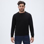 DIRTY LAUNDRY-Ανδρική φούτερ μπλούζα DIRTY LAUNDRY DLMC14W22 Quilted Regular Fit μαύρη