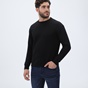 DIRTY LAUNDRY-Ανδρική φούτερ μπλούζα DIRTY LAUNDRY DLMC14W22 Quilted Regular Fit μαύρη