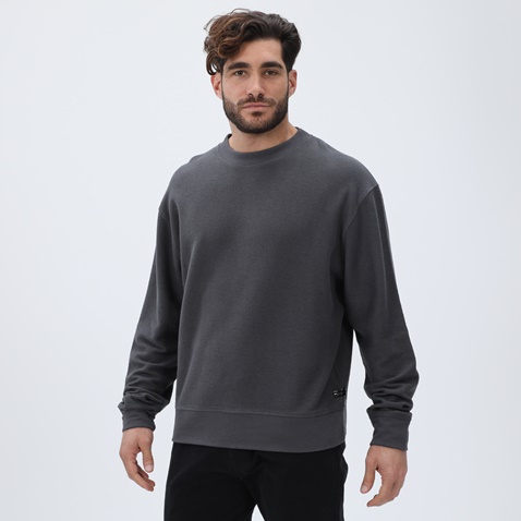 DIRTY LAUNDRY-Ανδρική φούτερ μπλούζα DIRTY LAUNDRY DLMC15W22 Oversized γκρι