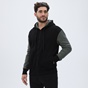 DIRTY LAUNDRY-Ανδρική φούτερ ζακέτα DIRTY LAUNDRY DLMF07W22 Contrasting Full Zip μαύρη χακί