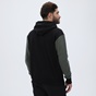 DIRTY LAUNDRY-Ανδρική φούτερ ζακέτα DIRTY LAUNDRY DLMF07W22 Contrasting Full Zip μαύρη χακί