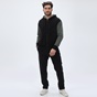 DIRTY LAUNDRY-Ανδρική φούτερ ζακέτα DIRTY LAUNDRY DLMF07W22 Contrasting Full Zip μαύρη χακί