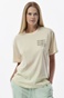 BODY ACTION-Γυναικείο oversized t-shirt BODY ACTION 051318-01 εκρού