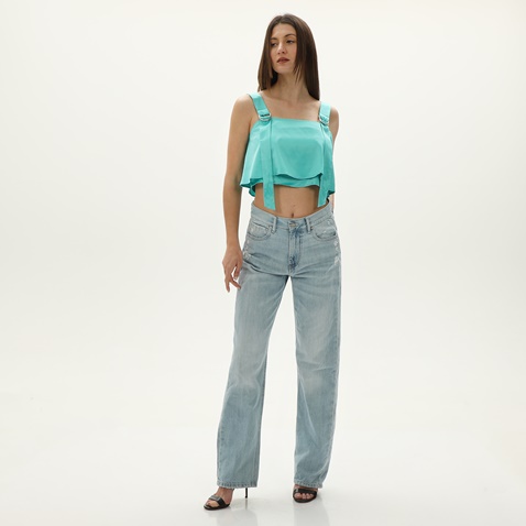 ATTRATTIVO-Γυναικείο cropped top ATTRATTIVO 92290379 τιρκουάζ