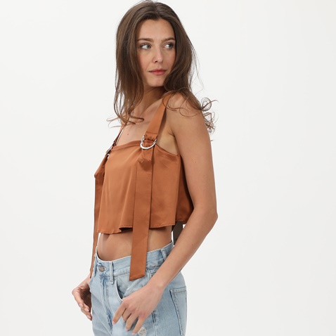 ATTRATTIVO-Γυναικείο cropped top ATTRATTIVO 92290379 καφέ