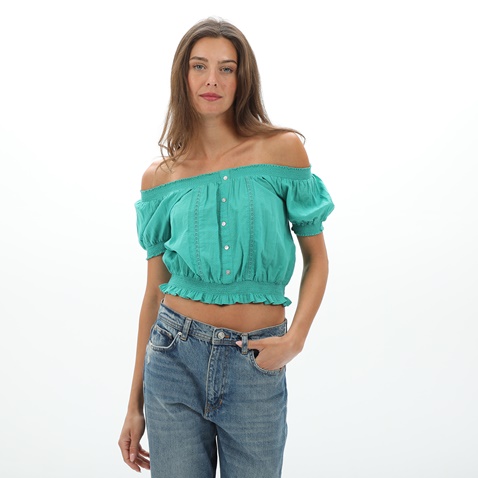 ATTRATTIVO-Γυναικείο cropped top ATTRATTIVO 9911177E πράσινο