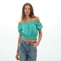 ATTRATTIVO-Γυναικείο cropped top ATTRATTIVO 9911177E πράσινο