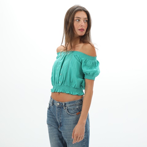 ATTRATTIVO-Γυναικείο cropped top ATTRATTIVO 9911177E πράσινο