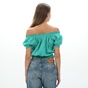 ATTRATTIVO-Γυναικείο cropped top ATTRATTIVO 9911177E πράσινο