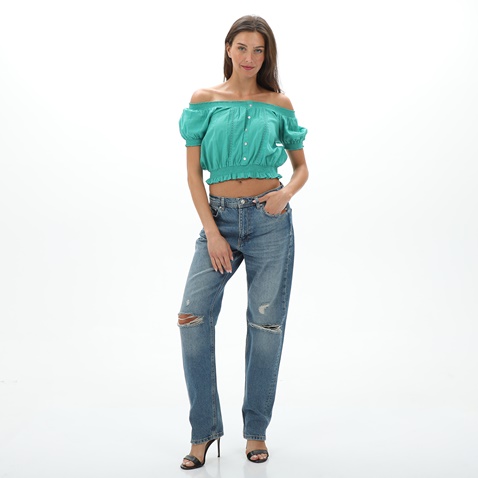 ATTRATTIVO-Γυναικείο cropped top ATTRATTIVO 9911177E πράσινο