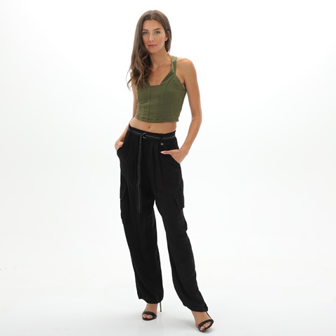 'ALE-Γυναικείο cropped top 'ALE 81572389 χακί