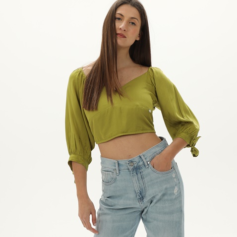 'ALE-Γυναικείο cropped top 'ALE  8916485 πράσινο