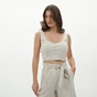 'ALE-Γυναικείο cropped top 'ALE 81312395 μπεζ