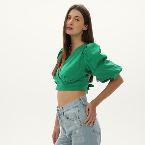 'ALE-Γυναικείο cropped top 'ALE 8916246 πράσινο