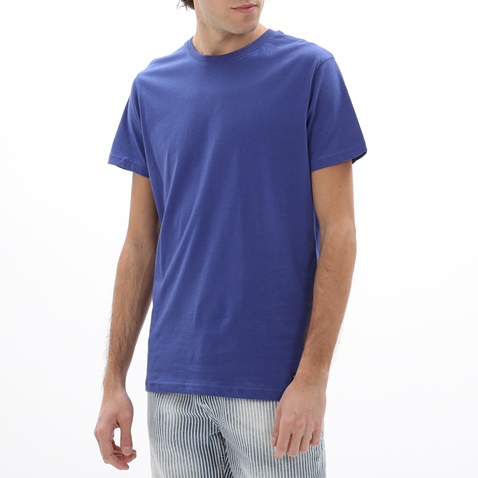 BATTERY-Ανδρικό t-shirt BATTERY 21231156 μπλε