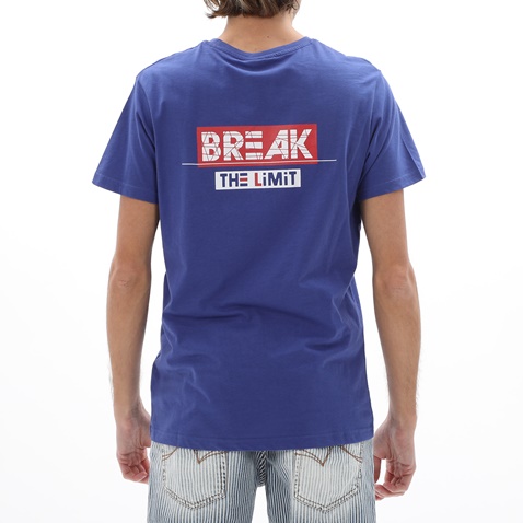 BATTERY-Ανδρικό t-shirt BATTERY 21231156 μπλε