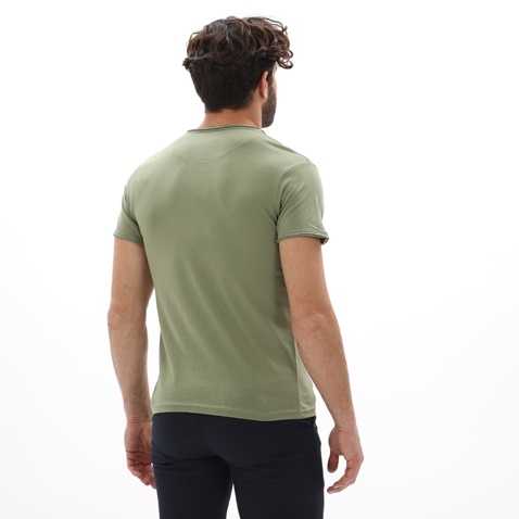 GREENWOOD-Ανδρικό t-shirt GREENWOOD 21D9089221 πράσινο