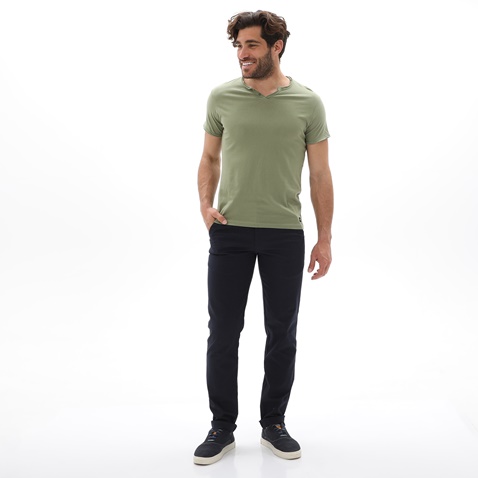 GREENWOOD-Ανδρικό t-shirt GREENWOOD 21D9089221 πράσινο