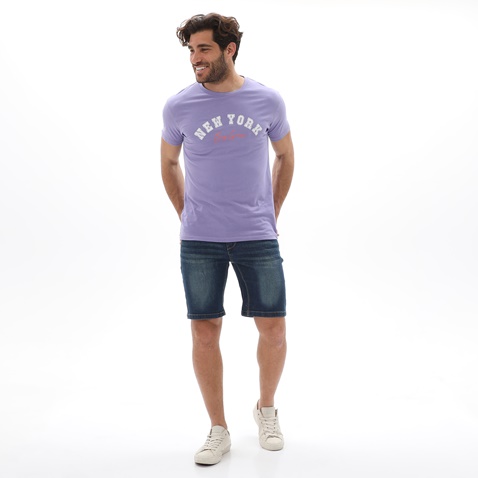 VAN HIPSTER-Ανδρικό t-shirt VAN HIPSTER 72131 μωβ