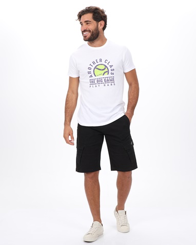 VAN HIPSTER-Ανδρικό t-shirt VAN HIPSTER 72132 λευκό