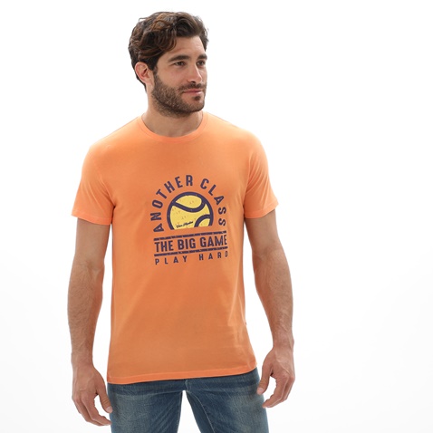 VAN HIPSTER-Ανδρικό t-shirt VAN HIPSTER 72132 πορτοκαλί