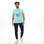 VAN HIPSTER-Ανδρικό t-shirt VAN HIPSTER 72163 τιρκουάζ