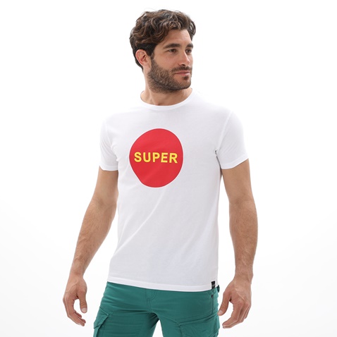 VAN HIPSTER-Ανδρικό t-shirt VAN HIPSTER 72000 λευκό