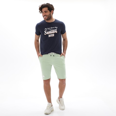 VAN HIPSTER-Ανδρικό t-shirt VAN HIPSTER 72015 μπλε