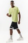 BODY ACTION-Ανδρικό t-shirt BODY ACTION 053320-01 κίτρινο lime