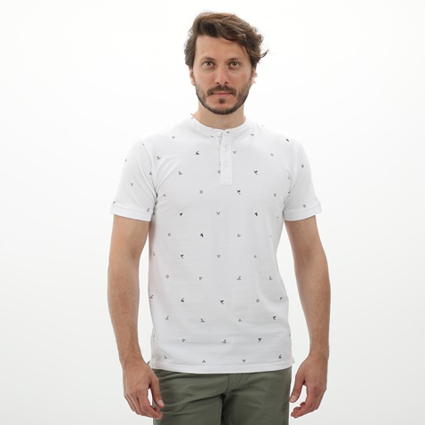 VAN HIPSTER-Ανδρικό t-shirt VAN HIPSTER 72255 λευκό