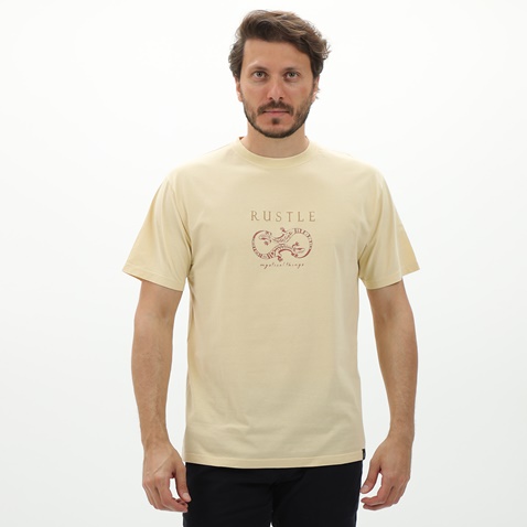 VAN HIPSTER-Ανδρικό t-shirt VAN HIPSTER 72265 εκρού