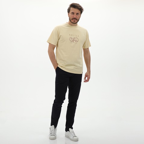 VAN HIPSTER-Ανδρικό t-shirt VAN HIPSTER 72265 εκρού