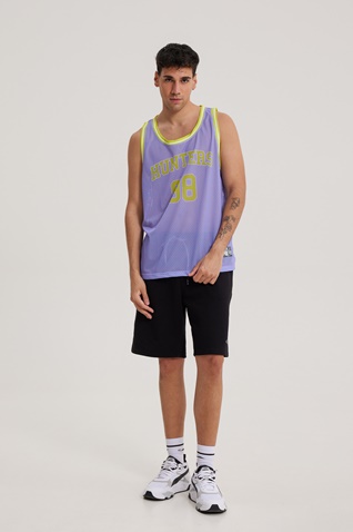 BLUE HUNTER-Ανδρική αμάνικη μπλούζα BLUE HUNTER 001020214 JERSEY TANK μοβ