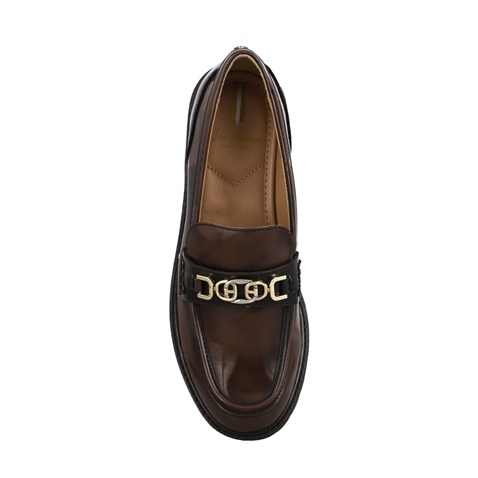 SAM EDELMAN-Γυναικεία loafers SAM EDELMAN I2825S3201 TEAGAN καφέ