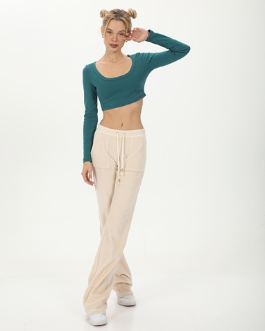 SUGARFREE-Γυναικείο cropped top SUGARFREE 23832080 πράσινο