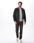 DIRTY LAUNDRY-Ανδρικό bomber suede jacket DIRTY LAUNDRY DLMLJ03W22 γκρι 