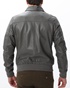 DIRTY LAUNDRY-Ανδρικό δερμάτινο bomber jacket DIRTY LAUNDRY DLMLJ04W22 γκρι