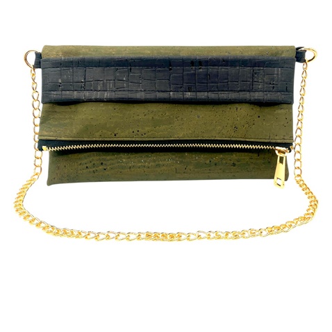 APOXYLO-Γυναικείο clutch APOXYLO 3007.1 DAISY GREEN πράσινο