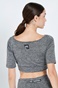 BODYTALK-Γυναικείο αθλητικό crop top BODYTALK 1212-906520 γκρι