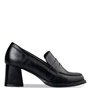 MISS NV-Γυναικεία ψηλά μοκασίνια loafers MISS NV V57-20381 μαύρα