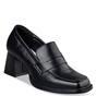 MISS NV-Γυναικεία ψηλά μοκασίνια loafers MISS NV V57-20381 μαύρα