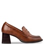 MISS NV-Γυναικεία ψηλά μοκασίνια loafers MISS NV V57-20381 ταμπά