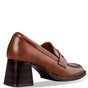 MISS NV-Γυναικεία ψηλά μοκασίνια loafers MISS NV V57-20381 ταμπά