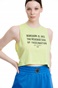 BODYTALK-Γυναικείο αμάνικο crop top BODYTALK 1211-907020 κίτρινη