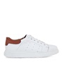 JK LONDON-Ανδρικά sneakers JK LONDON Q528B0032 λευκά καφέ