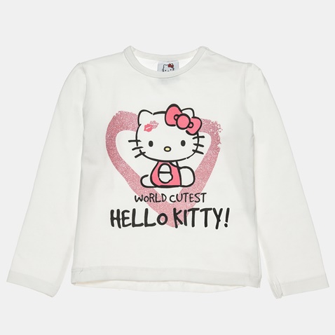 HELLO KITTY-Παιδική μπλούζα HELLO KITTY λευκή