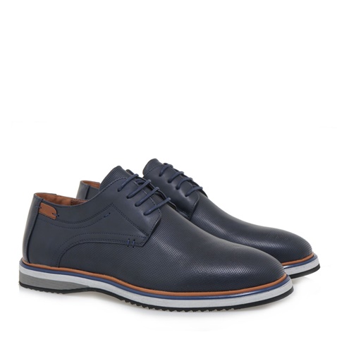 JK LONDON-Ανδρικά casual δετά παπούτσια JK LONDON S592A6241 μπλε